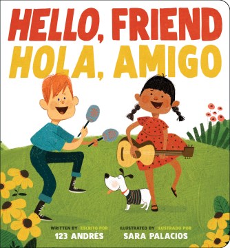 book cover for Hello, friend= Hola amigo