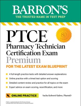 book cover for Barron's PTCE : pharmacy technician certification exam