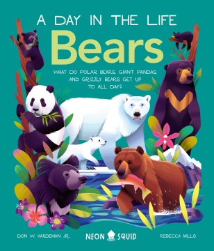 book cover for Bears : what do polar bears, giant pandas, and grizzly bears get up to all day?